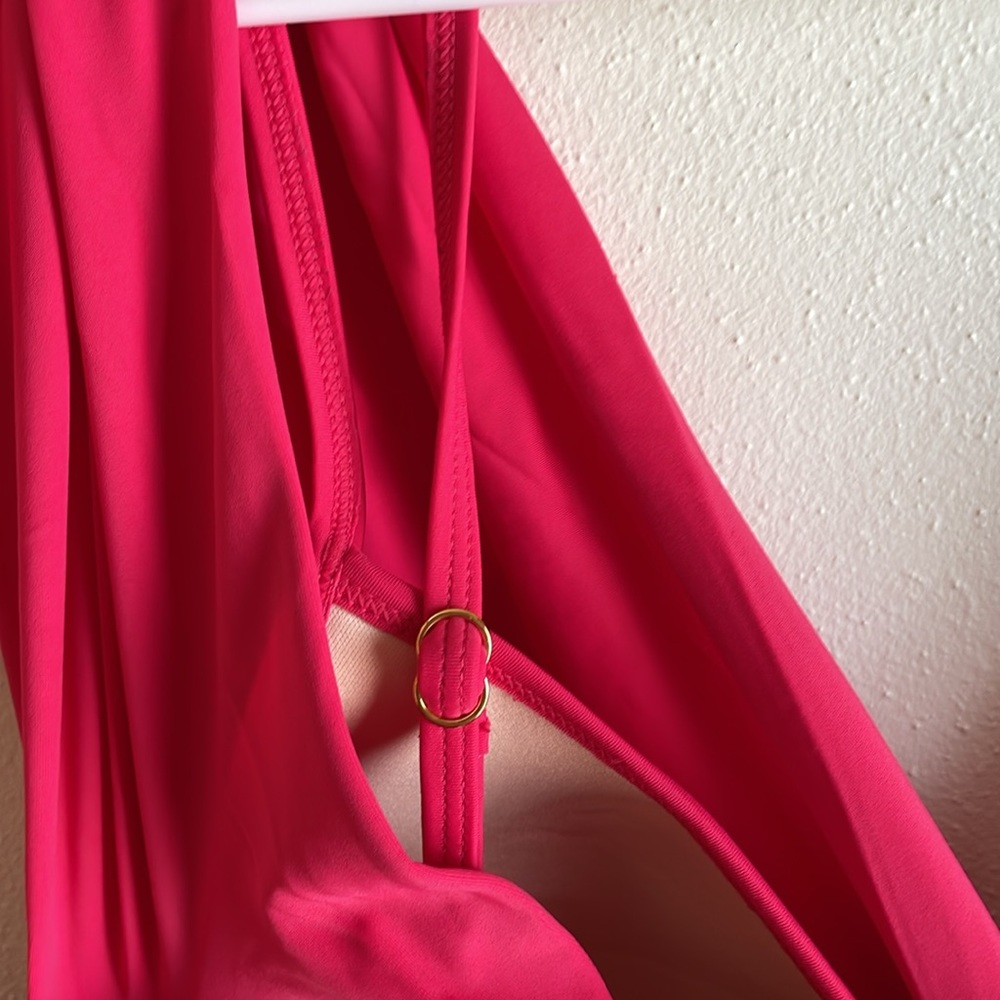 Swimsuits for All-Fuchsia, full-coverage, retro ruffle, great length and style! - Picture 7 of 9